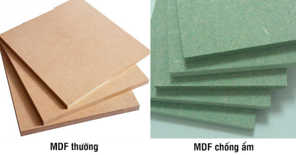 MDF thường và MDF chống ẩm