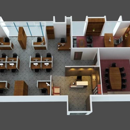Thiết kế nội thất văn phòng căn hộ chung cư tối ưu không gian  