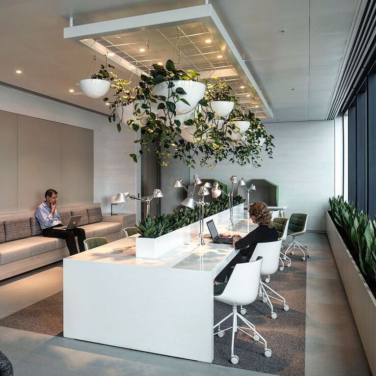 Thiết kế văn phòng Eco giúp nơi làm việc thêm trong lành