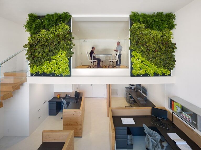 Thiết kế văn phòng Eco tạo không gian làm việc gần gũi với thiên nhiên