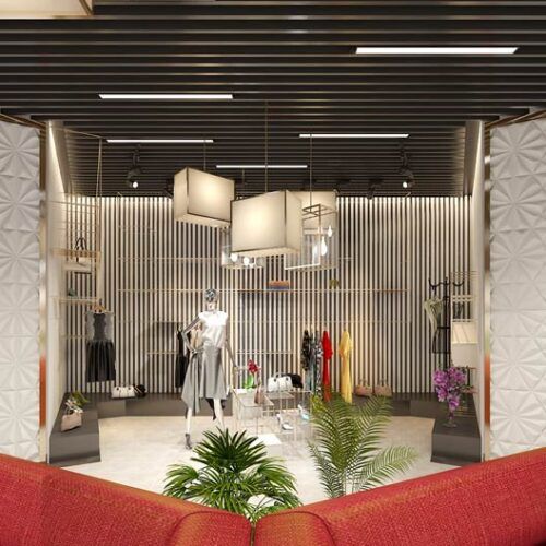 Thiết kế văn phòng công ty thời trang phong cách và sang trọng