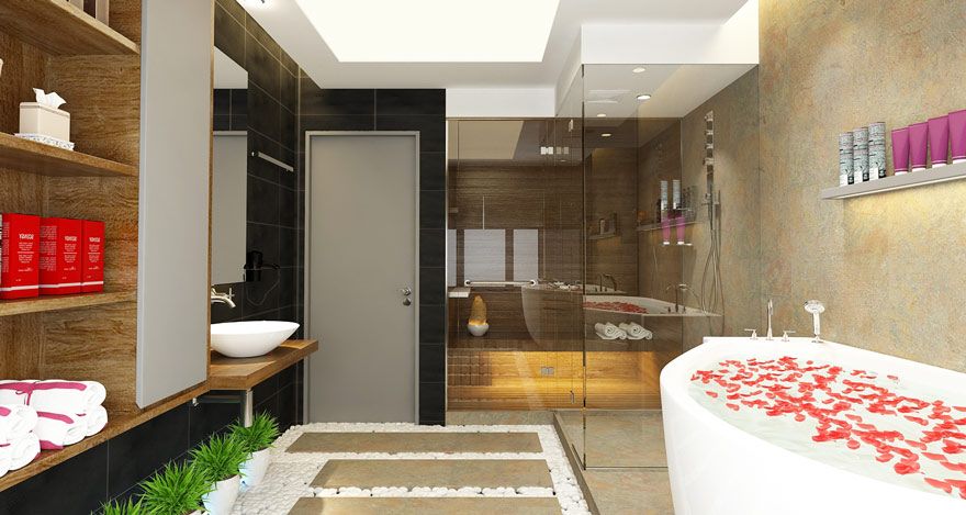 Thiết kế nội thất phòng tắm đẹp và tiện nghi