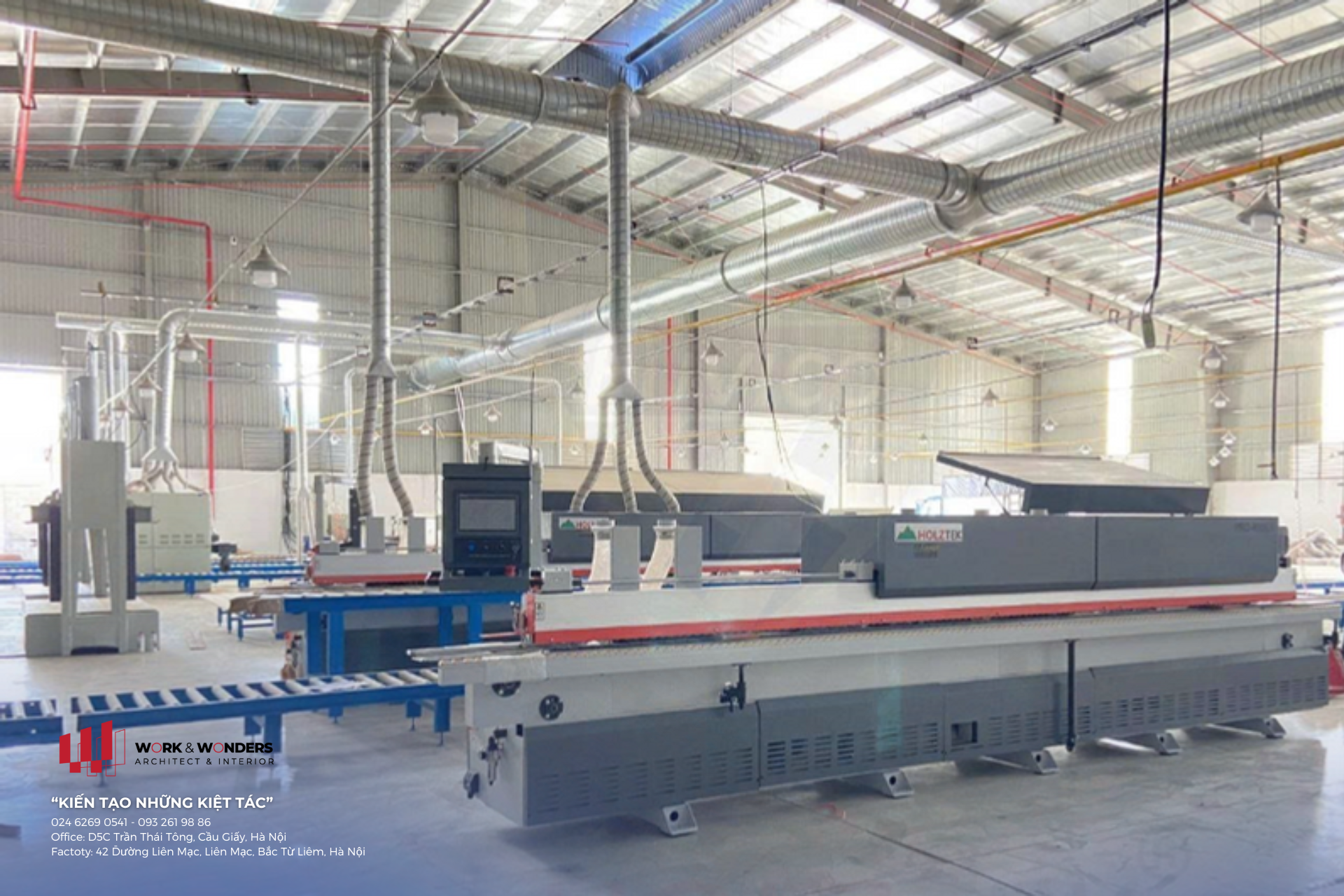 Máy dán cạnh tự động: 1 đường biên định danh thiết kế 12 Máy dán cạnh tự động trong nhà máy sản xuất nội thất